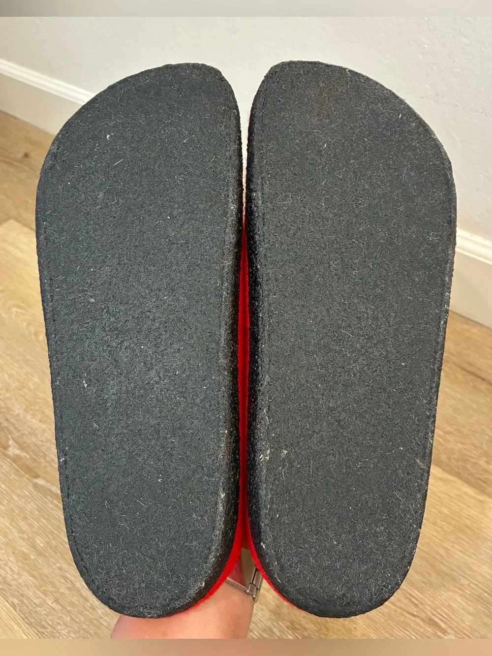 Birkenstock Zermatt Slippers Wool in The Vibrant Active Red Shoes US 12 EU 45